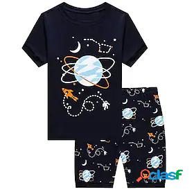 Kids Boys T-shirt Shorts Clothing Set Short Sleeve 2 Pieces