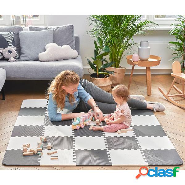 Kinderkraft Tappetino Puzzle LUNO Bianco e Nero