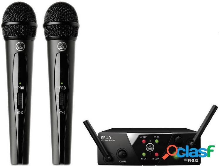 Kit microfono senza fili AKG WMS40MiniDual