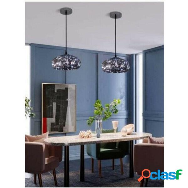 LAMPADARIO LED 10W A CUPOLA EFFETTO CIELO STELLATO IN VETRO