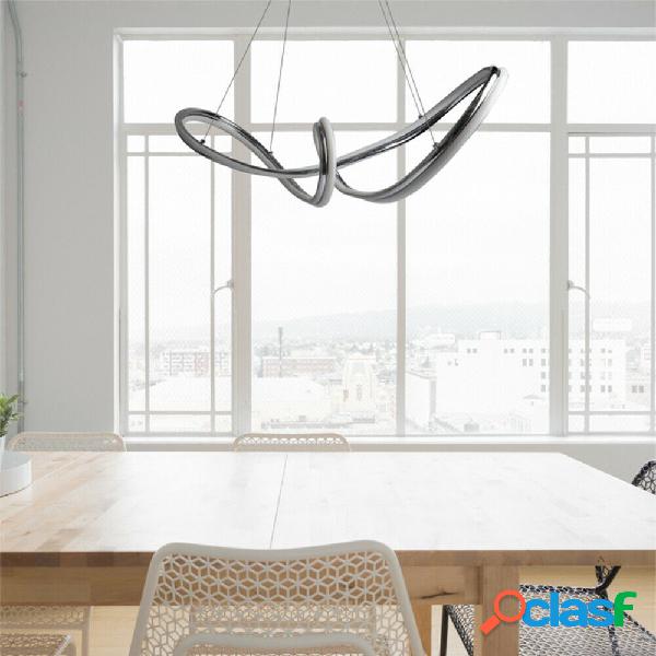 LAMPADARIO LED INTRECCIATO A FIOCCO A SOSPENSIONE 57 W LUCE