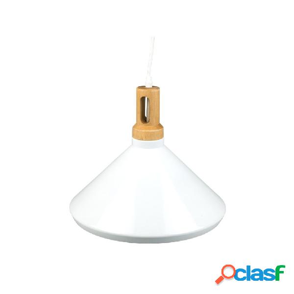 LAMPADARIO PENDENTE LAMPADA A SOSPENSIONE PARABOLA BIANCA