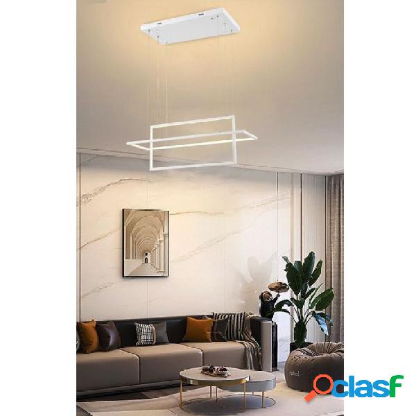 LAMPADARIO SOFFITTO SOSPENSIONE 2 RETTANGOLI MODERNO LP-34B