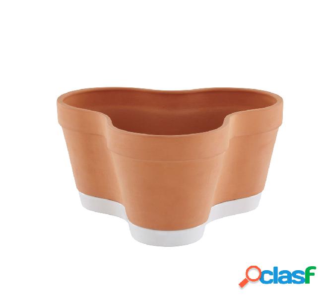 Ligne Roset Clover Pot Vaso in terracotta