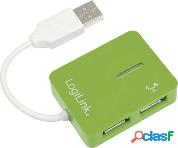 LogiLink UA0138 4 Porte Hub USB 2.0 Verde