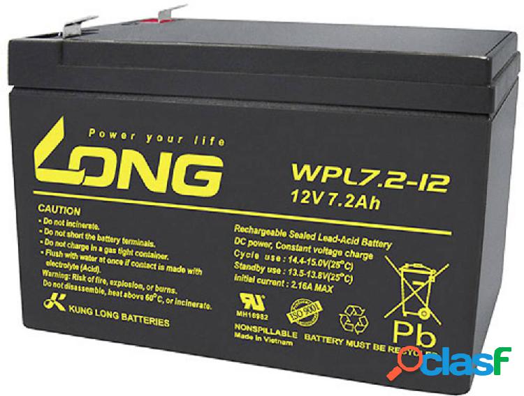 Long WPL7.2-12 WPL7.2-12 Batteria al piombo 12 V 7.2 Ah