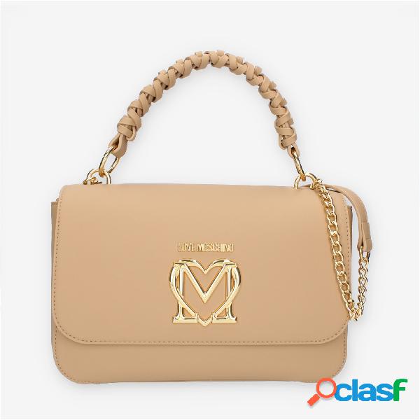 Love Moschino Borsetta a spalla beige