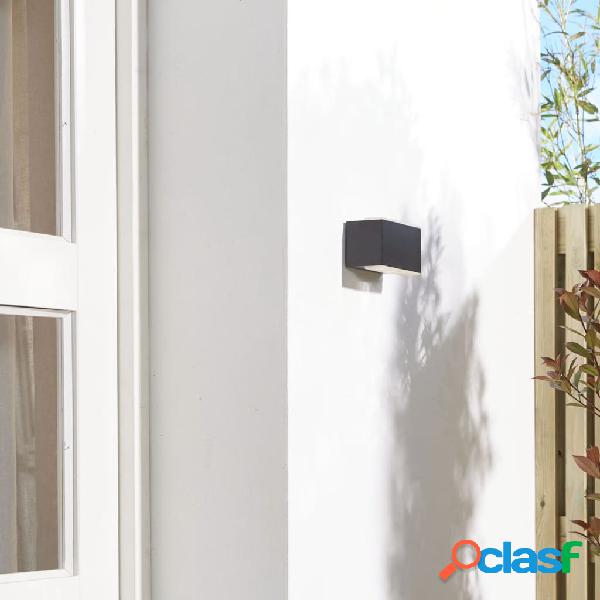Luxform Applique da Giardino a LED Cube Nera