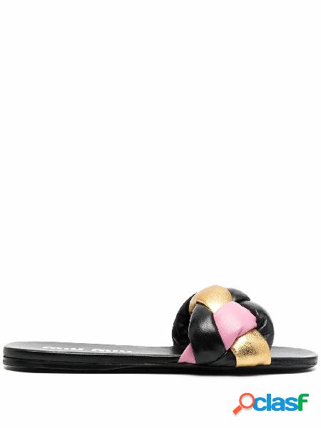 MIU MIU SANDALI DONNA 5XX487F0050K7F00M5 PELLE NERO