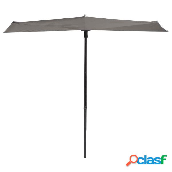 Madison Ombrellone da Balcone Sun Wave 270x150 cm Grigio