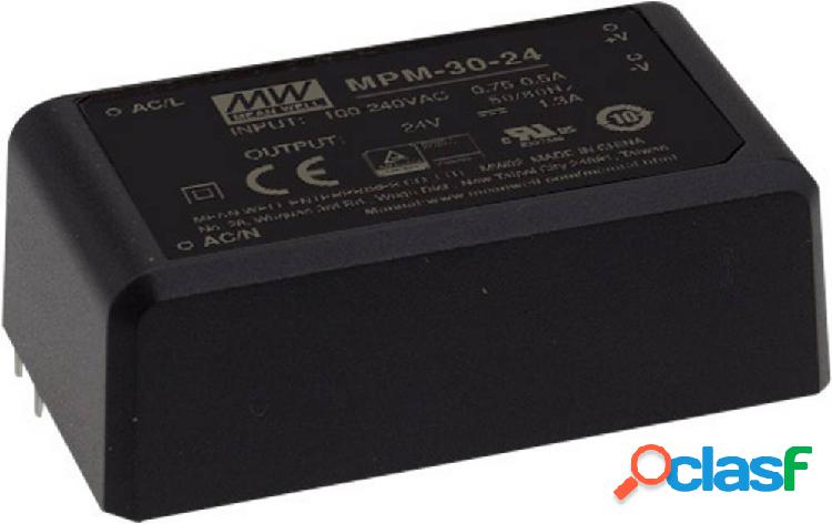 Mean Well MPM-30-3.3ST Alimentatore da circuito stampato AC