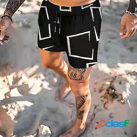 Mens Shorts Stripe Shorts Short Pants Micro-elastic Daily