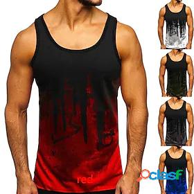 Mens Sleeveless Running Tank Top Singlet Top Casual