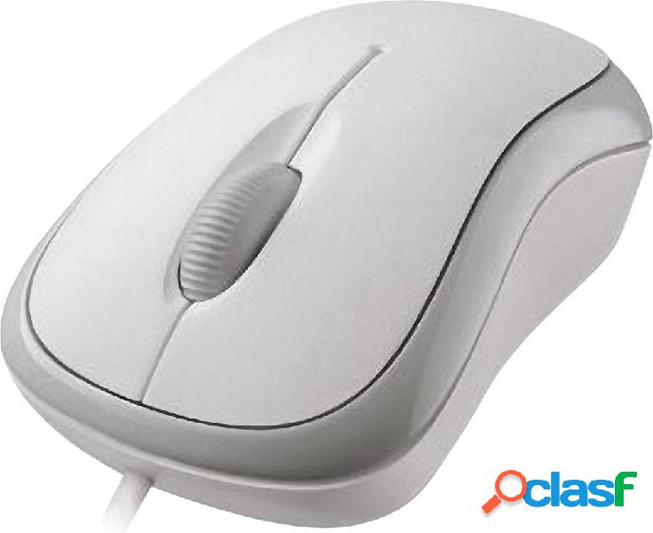 Microsoft Basic Optical Mouse Mouse USB Ottico Bianco 3