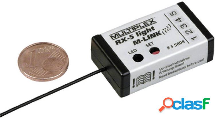 Multiplex RX-5 light Ricevitore a 5 canali 2,4 GHz Sistema