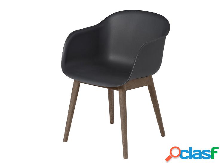 Muuto Fiber Armchair - Poltroncina Base in Legno