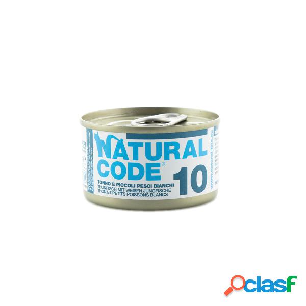 Natural Code Cat Tonno e Piccoli Pesci Bianchi lattina 85g