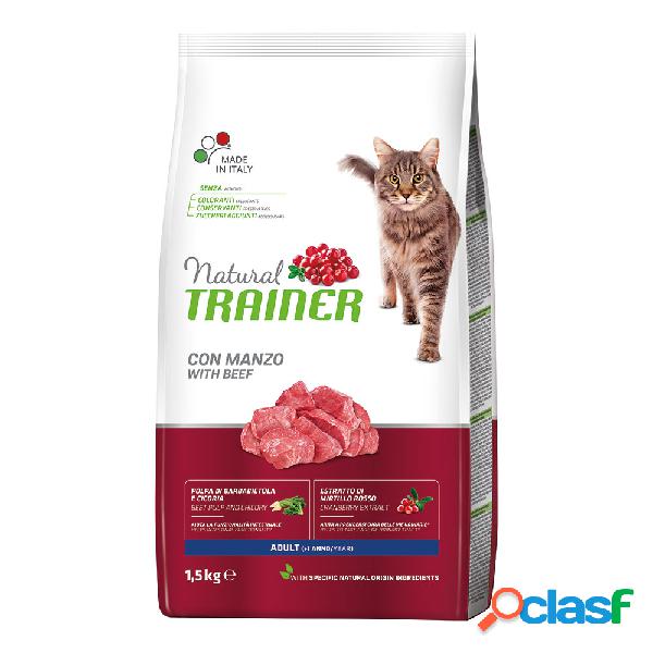 Natural Trainer Cat Adult con Manzo 1,5 Kg