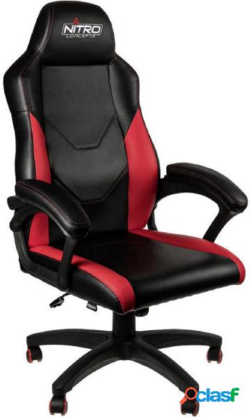 Nitro Concepts C100 Sedia da gioco Nero, Rosso