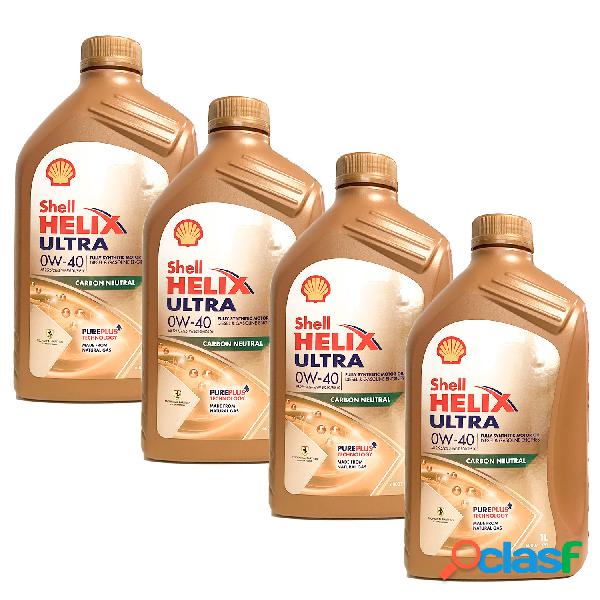 Olio Shell Helix Ultra 0W-40 4 Litri