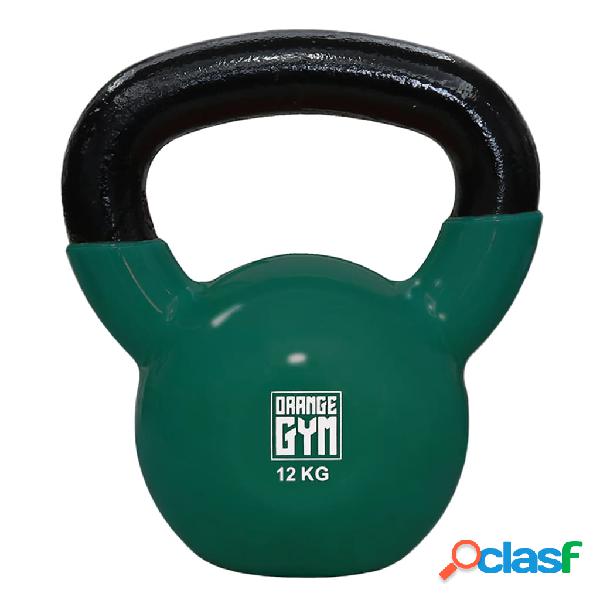 Orange Gym Kettlebell in Vinile 12 kg Verde Scuro