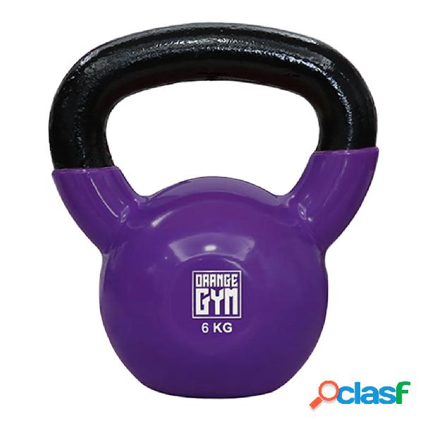 Orange Gym Kettlebell in Vinile 6 kg Viola