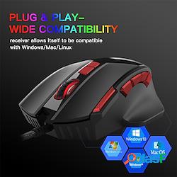 Ottico Mouse da gioco Luce respirante a led