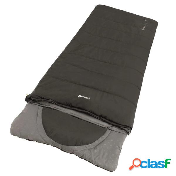 Outwell Sacco a Pelo Contour Nero Notte Cerniera a Sinistra