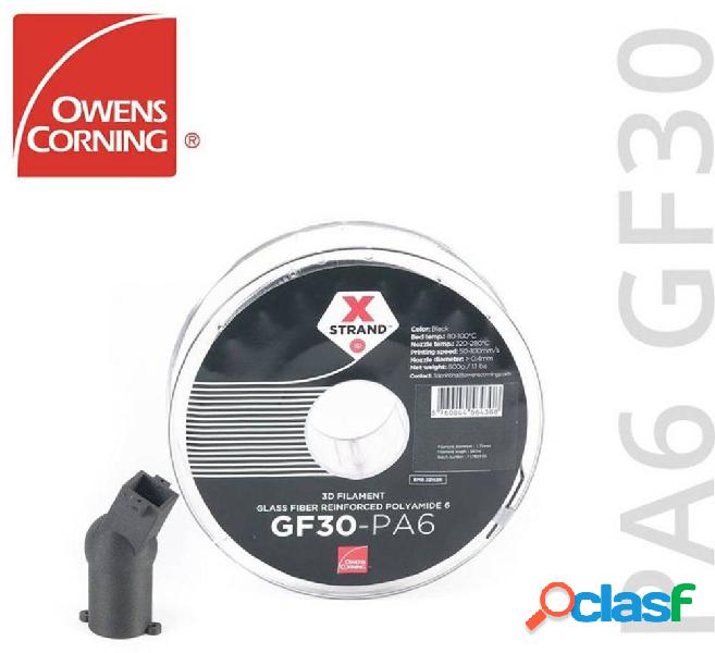 Owens Corning FIXD-PA17-BK0 Xstrand PA6 GF30 Filamento per
