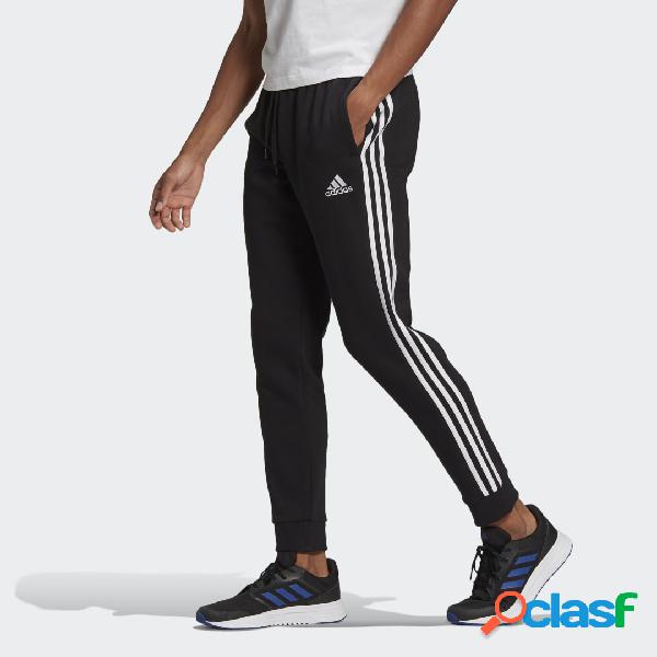 Pantaloni Essentials Fleece Tapered Cuff 3-Stripes