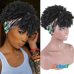 Parrucche sintetiche Afro crespo Con fascia frontale A