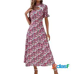 Per donna Abito linea A Vestito longuette Rosa chiaro Viola