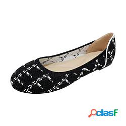 Per donna Ballerine Taglie forti Scarpe Flyknit Piatto Punta