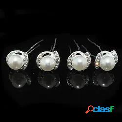 Perle finte / Strass / Lega Accessori per capelli / Perno di