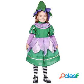 Peter Pan Flower Fairies Dress Girls Kids Halloween Carnival