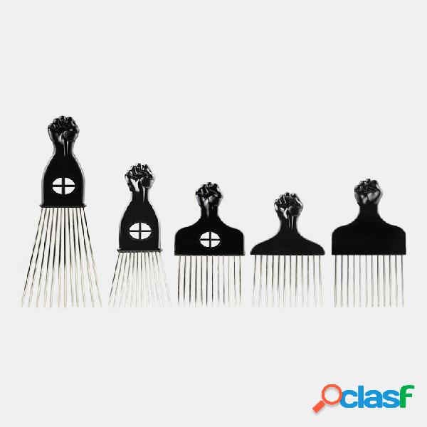Pettine ad ago in acciaio a denti larghi Pettine con design