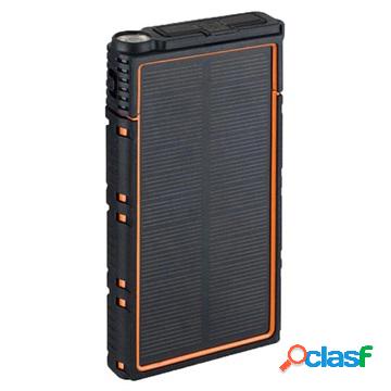 Power Bank Solare Impermeabile con Doppia USB - 10000mAh -