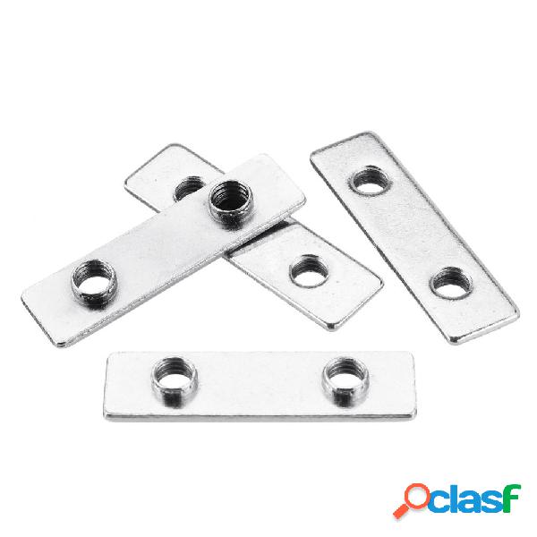 Profilo in alluminio M5 a doppio foro con intaglio a T per