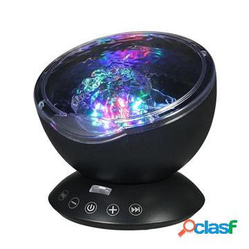 Proiettore Ocean Wave con luce notturna a LED colorata -