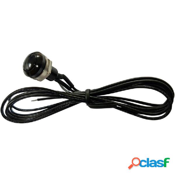 Pulsante a vite 12mm nero