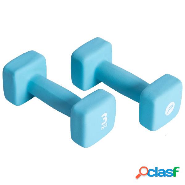 Pure2Improve Set Manubri 2x3 kg in Neoprene Blu