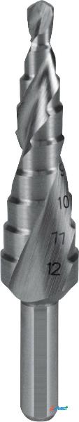 RUKO 101050-9 Punta a gradini 4 - 12 mm HSS Lunghezza totale
