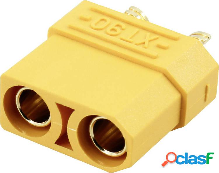 Reely RE-6702315 Connettore femmina per batteria XT90 dorato