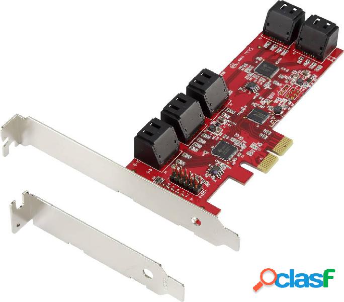 Renkforce 0+10 porte Scheda controller SATA III PCIe