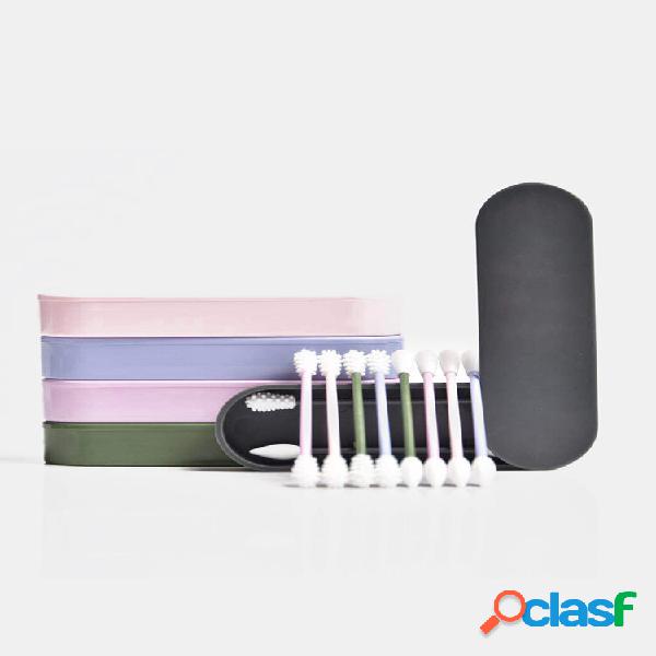 Riutilizzabile Silicone Tamponi di cotone a doppia testa