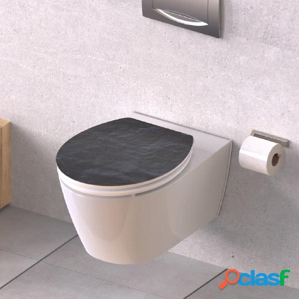 SCHÜTTE Tavoletta WC Lucida con Chiusura Rallentata BLACK