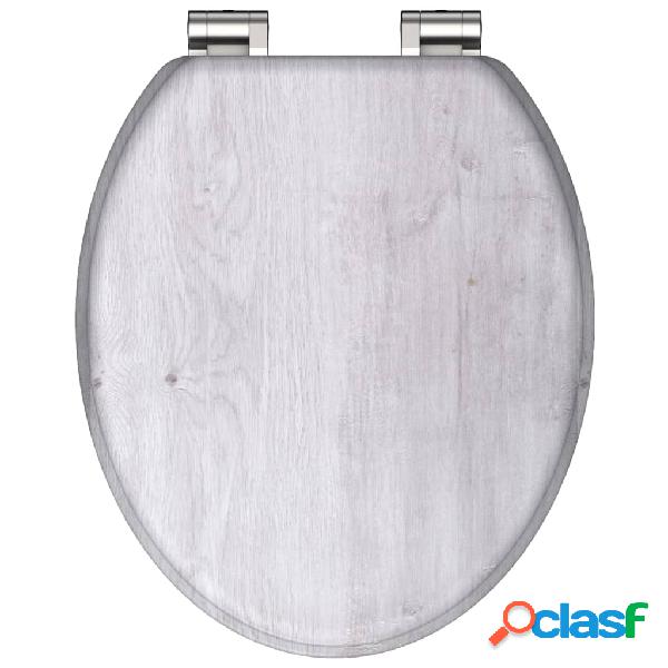 SCHÜTTE Tavoletta WC con Chiusura Rallentata LIGHT WOOD in