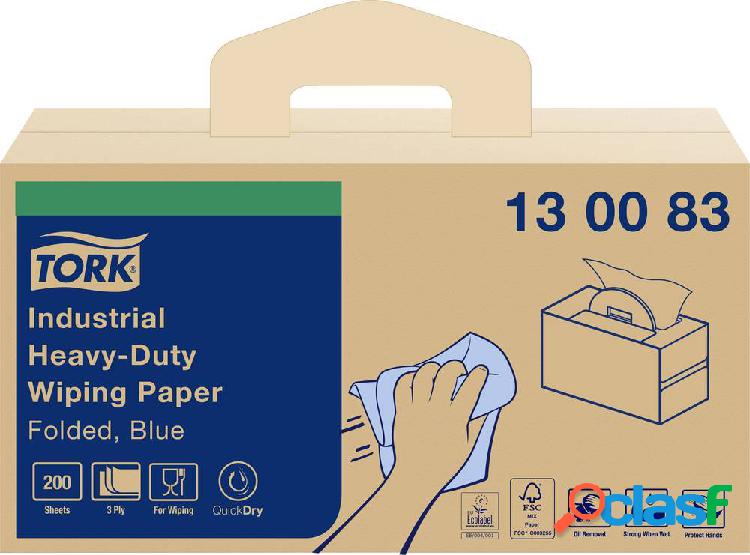 Salviette di carta per uso industriale extra forte blu W7