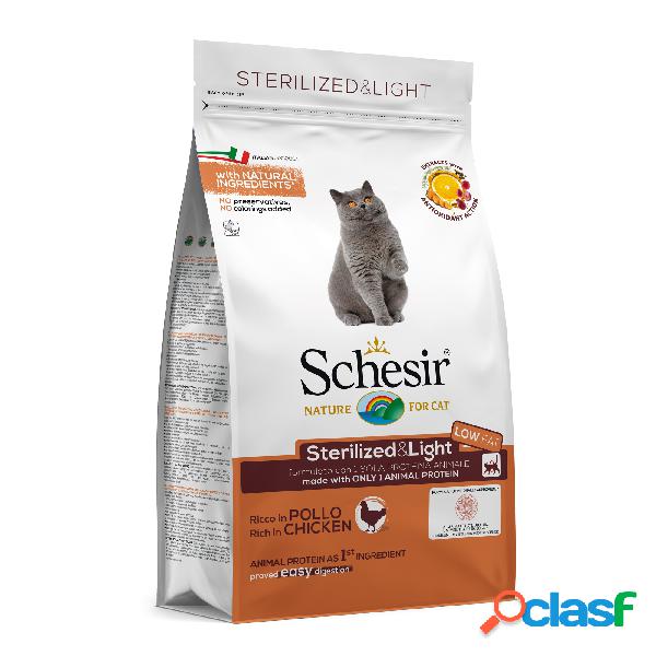 Schesir Cat Sterilized&light ricco in pollo 1,5 kg