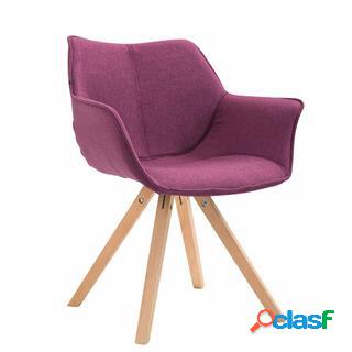 Sedia Ospiti TULIP, Comoda e Moderna, Gambe in Legno,